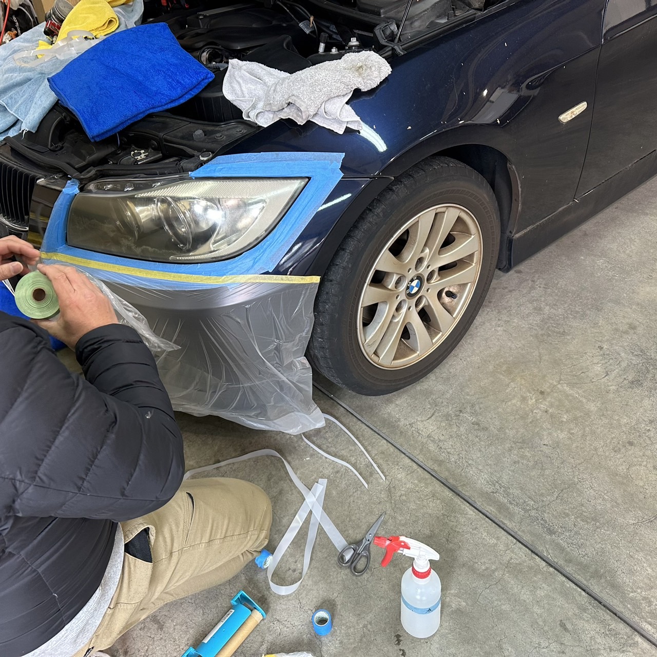 BMW3 作業中